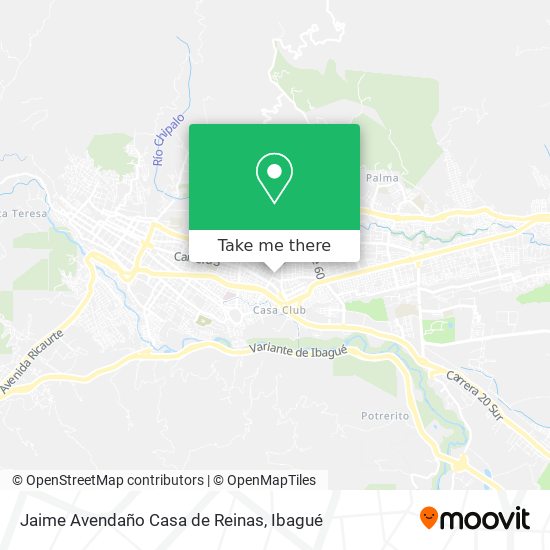 Jaime Avendaño Casa de Reinas map