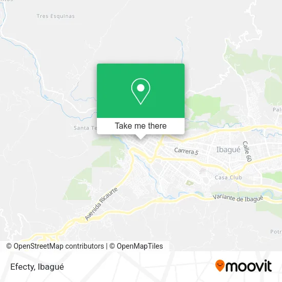 Mapa de Efecty