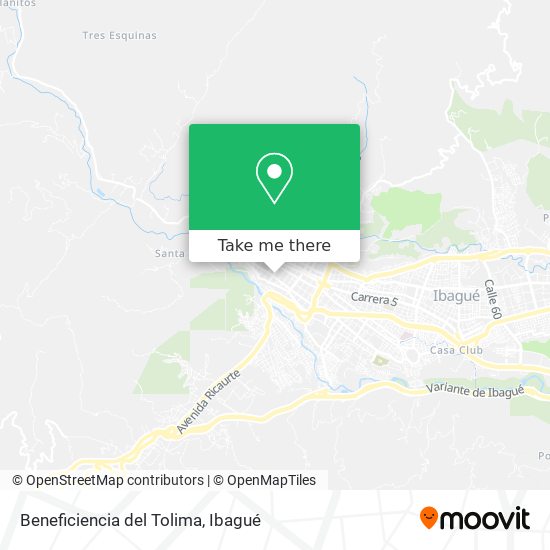Mapa de Beneficiencia del Tolima