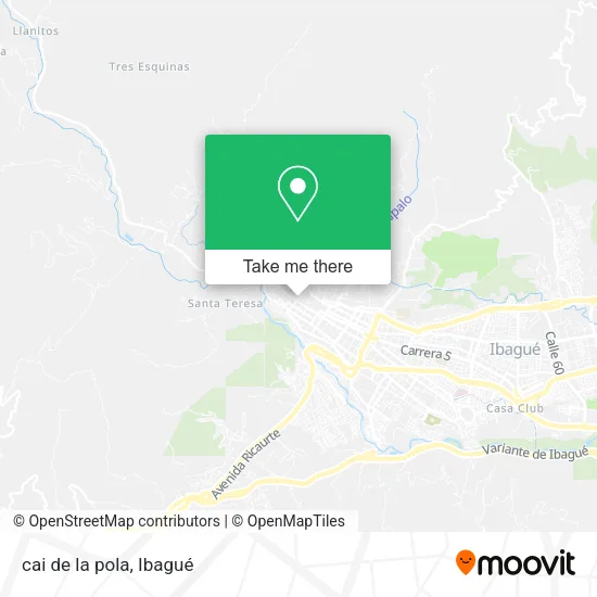 Mapa de cai de la pola