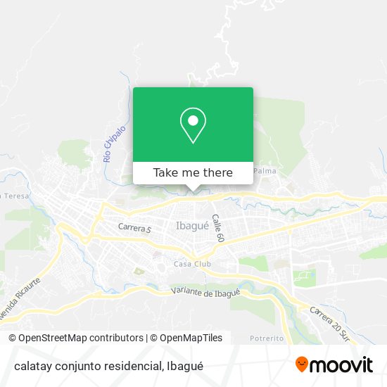 Mapa de calatay conjunto residencial