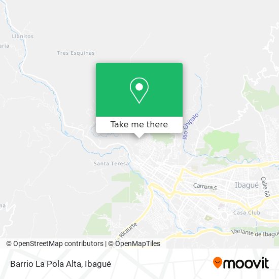 Barrio La Pola Alta map