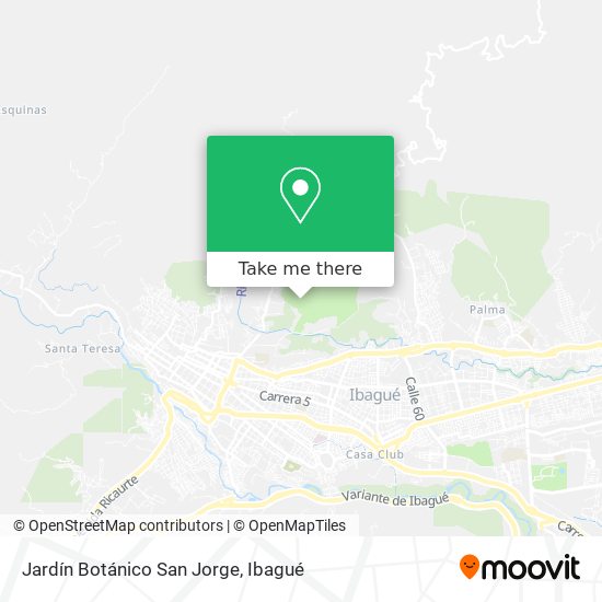 Mapa de Jardín Botánico San Jorge