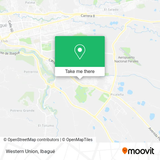 Mapa de Western Union