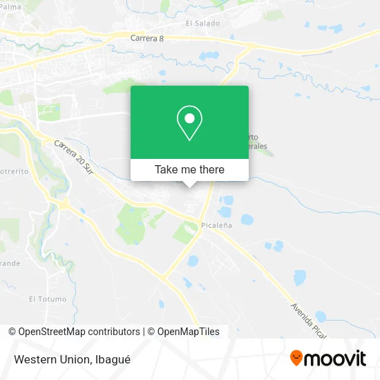 Mapa de Western Union