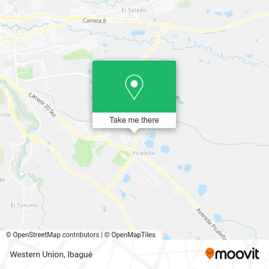 Mapa de Western Union