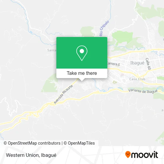 Mapa de Western Union