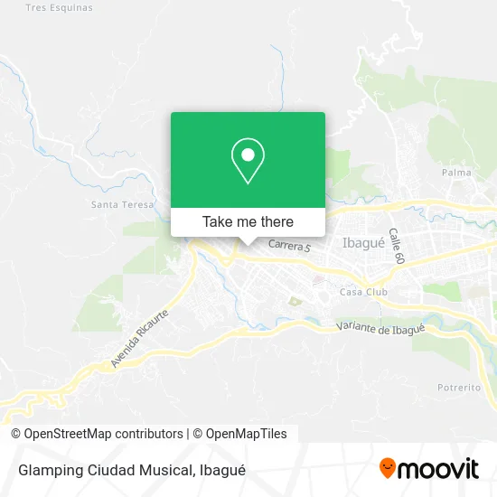 Mapa de Glamping Ciudad Musical