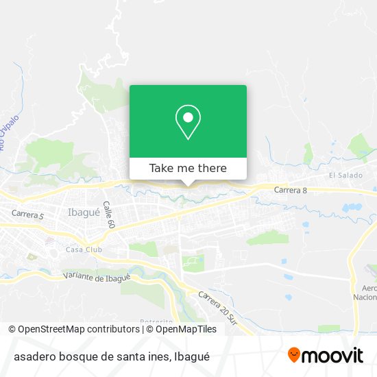 asadero bosque de santa ines map