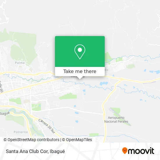 Santa Ana Club Cor map