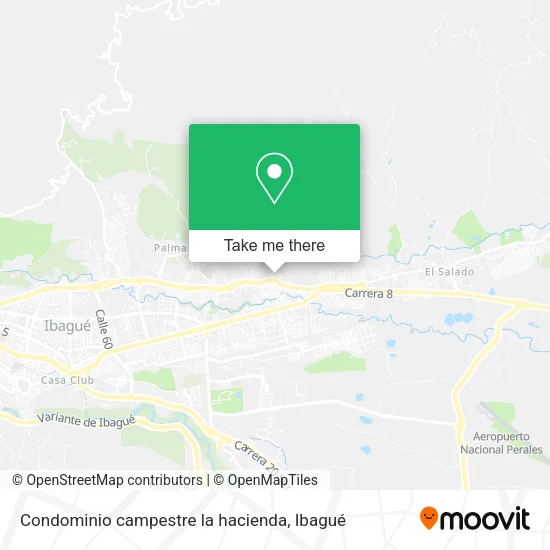Mapa de Condominio campestre la hacienda