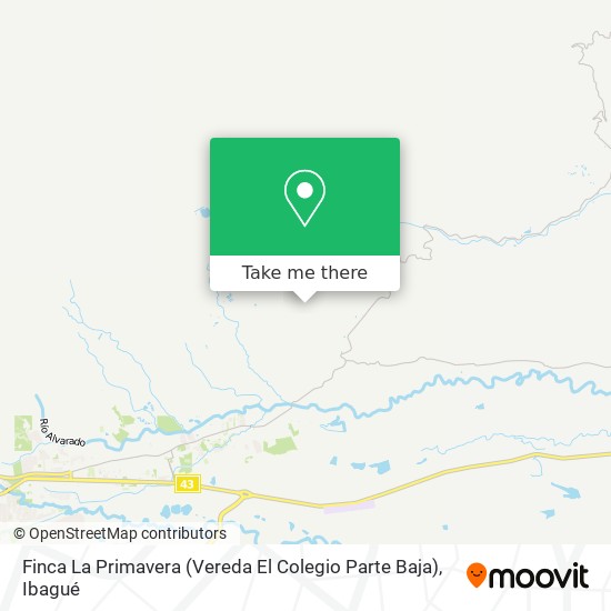 Finca La Primavera (Vereda El Colegio Parte Baja) map