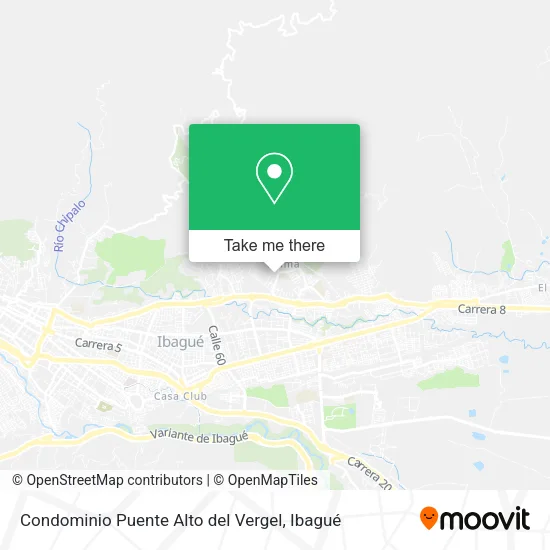 Mapa de Condominio Puente Alto del Vergel