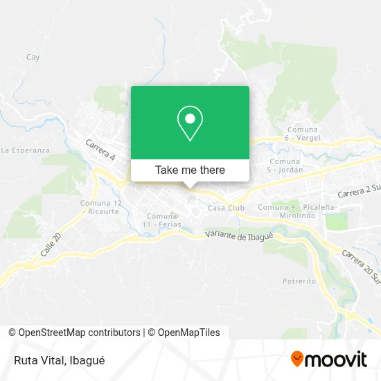 Ruta Vital map