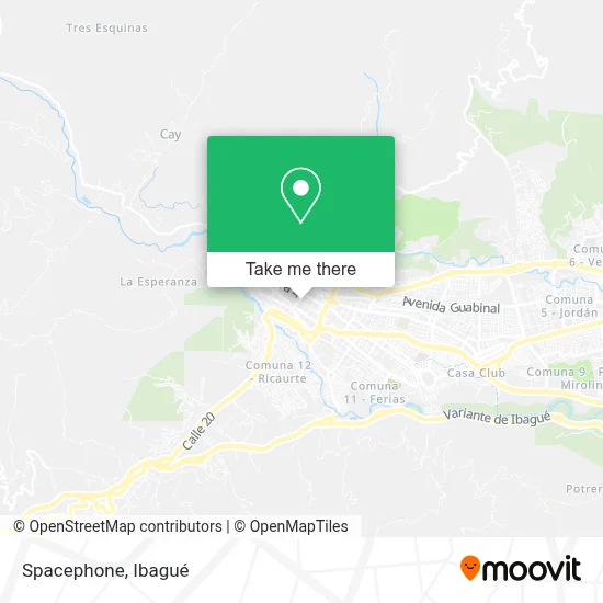Spacephone map
