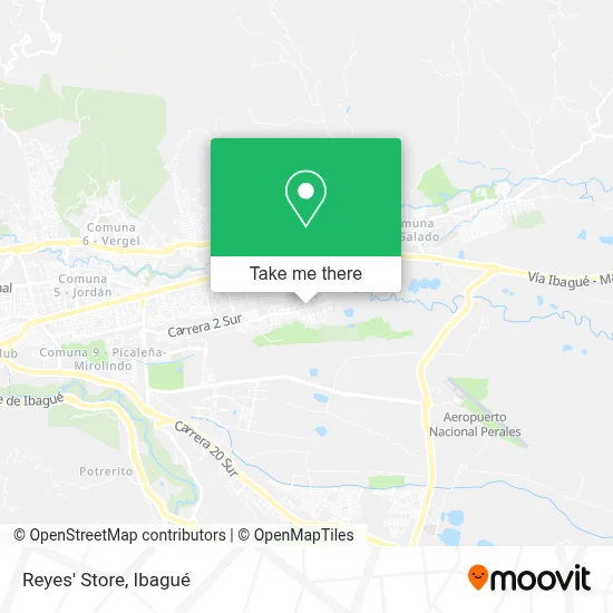 Reyes' Store map