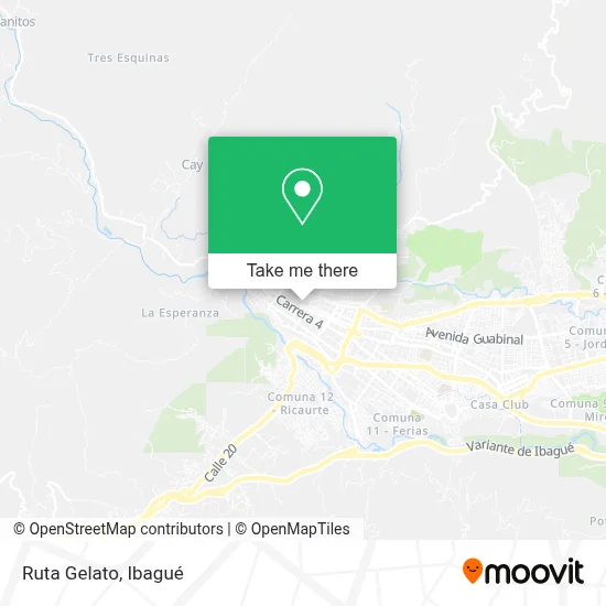 Ruta Gelato map