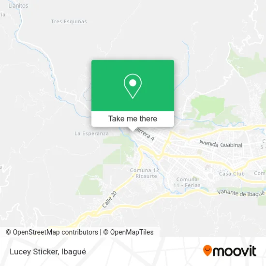 Lucey Sticker map
