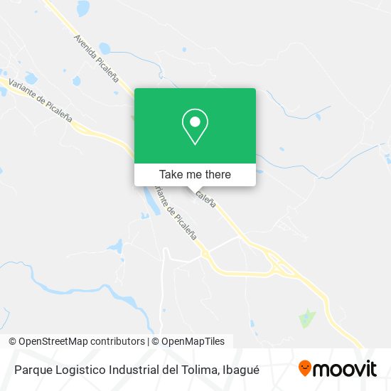 Parque Logistico Industrial del Tolima map