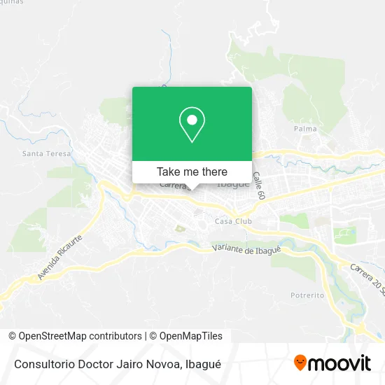 Mapa de Consultorio Doctor Jairo Novoa