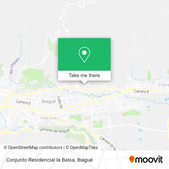 Conjunto Residencial la Balsa map