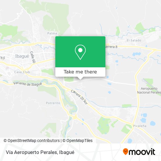 Vía Aeropuerto Perales map