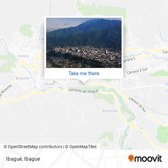 Mapa de Ibagué