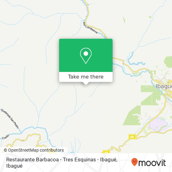 Restaurante Barbacoa - Tres Esquinas - Ibagué map