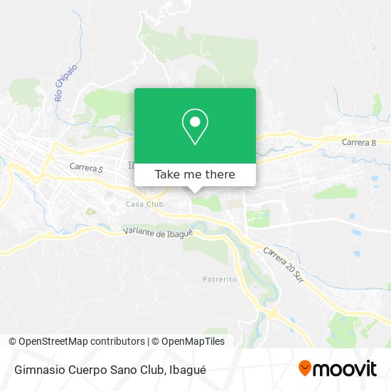 Gimnasio Cuerpo Sano Club map