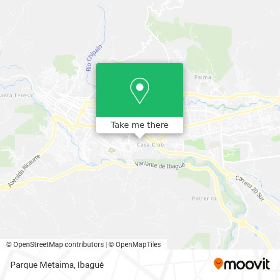 Parque Metaima map
