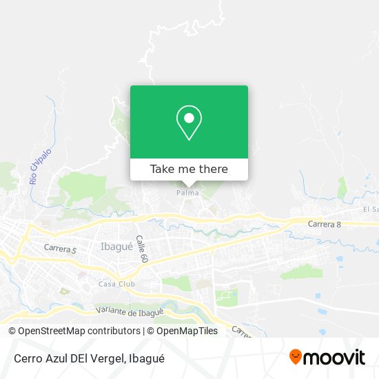 Mapa de Cerro Azul DEl Vergel