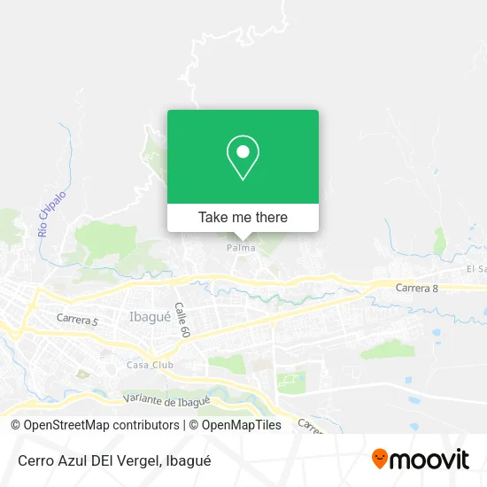 Mapa de Cerro Azul DEl Vergel