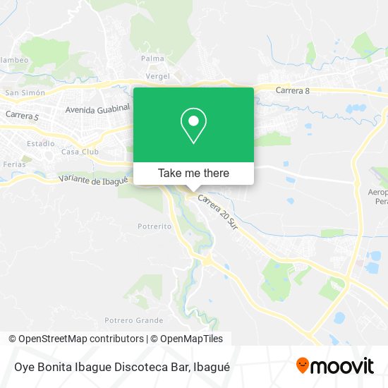 Oye Bonita Ibague Discoteca Bar map