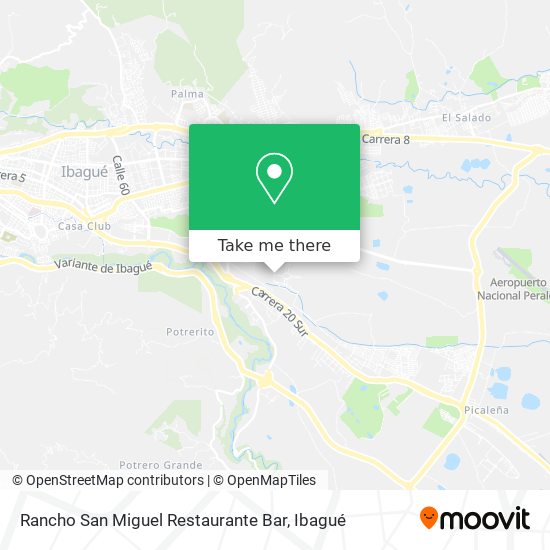 Mapa de Rancho San Miguel Restaurante Bar