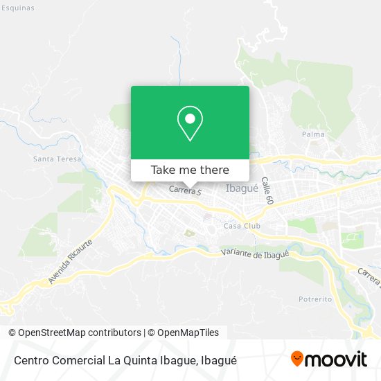 Centro Comercial La Quinta Ibague map