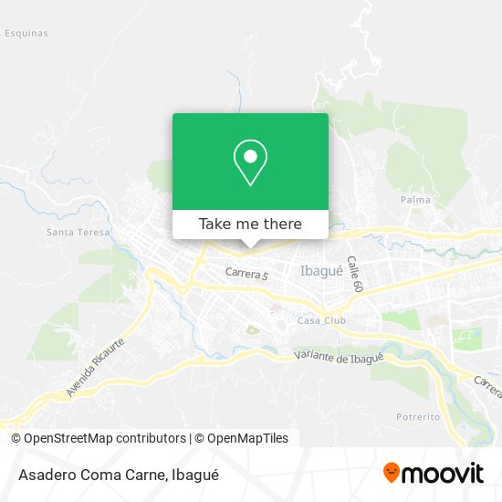 Mapa de Asadero Coma Carne