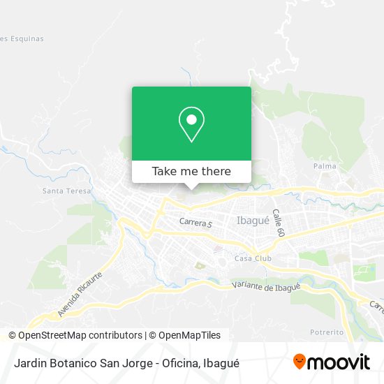 Jardin Botanico San Jorge - Oficina map