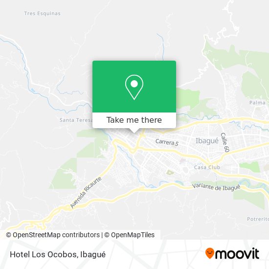 Mapa de Hotel Los Ocobos