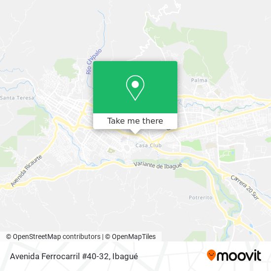 Avenida Ferrocarril #40-32 map