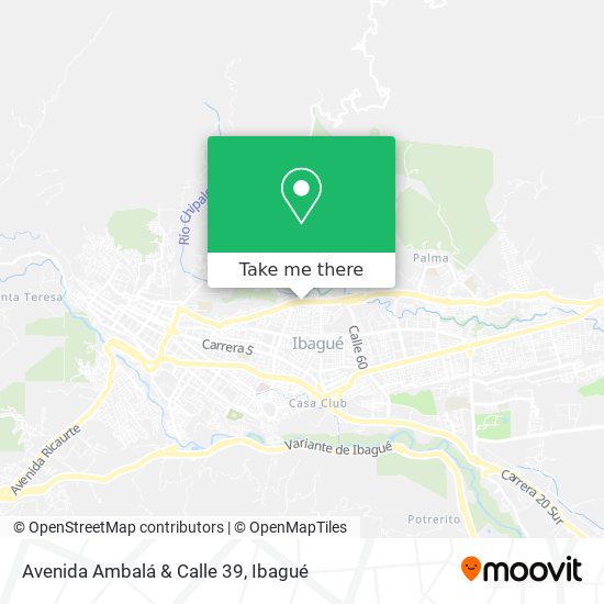 Mapa de Avenida Ambalá & Calle 39