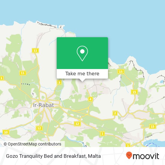 Gozo Tranquility Bed and Breakfast map