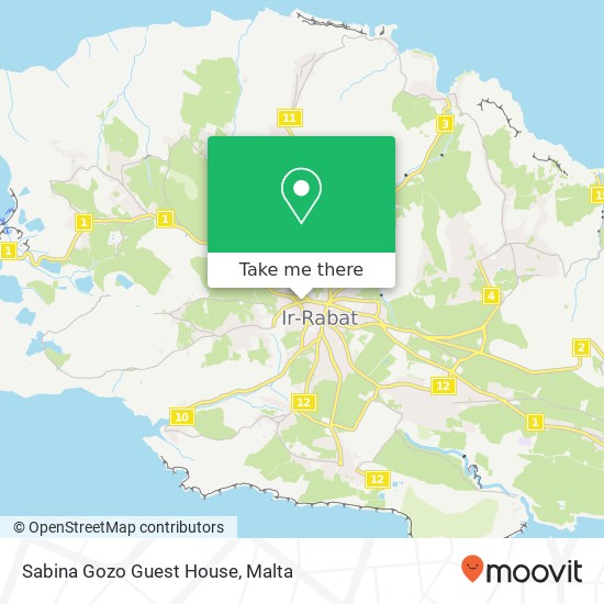 Sabina Gozo Guest House map