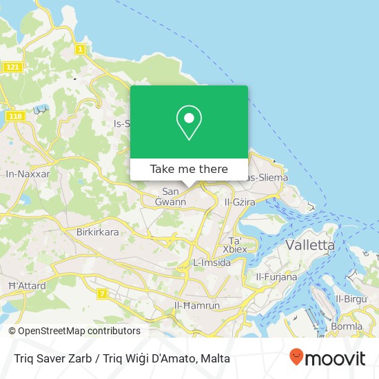 Triq Saver Zarb / Triq Wiġi D'Amato map