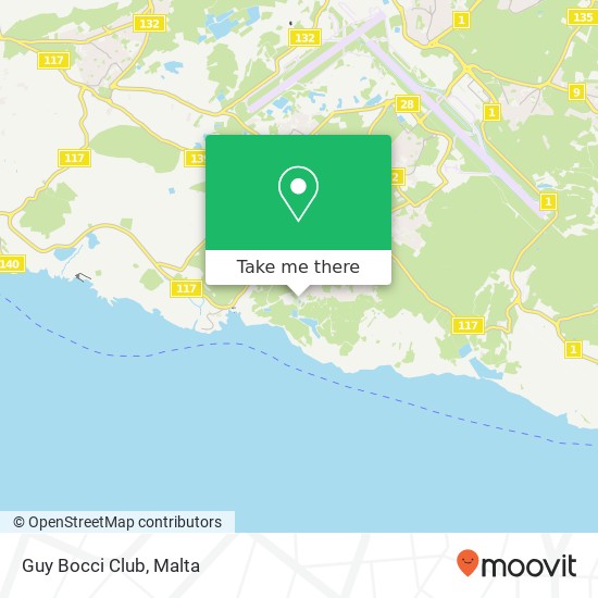 Guy Bocci Club map