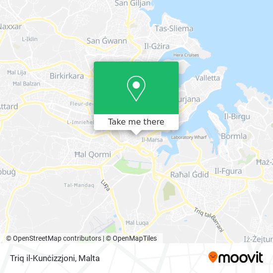 Triq il-Kunċizzjoni map