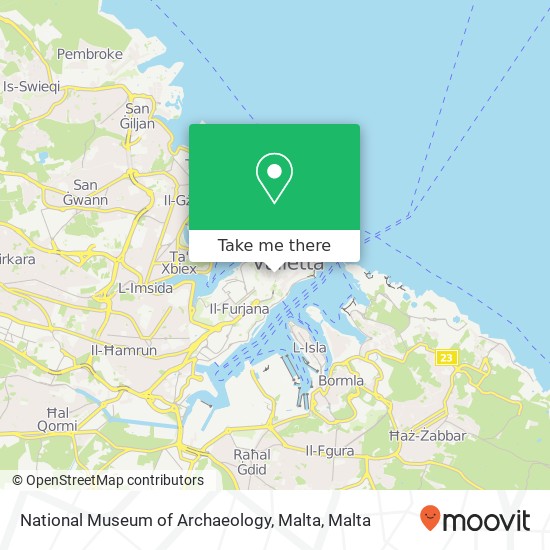National Museum of Archaeology, Malta map