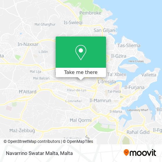 Navarrino Swatar Malta map