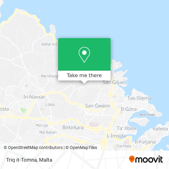 Triq it-Tomna map