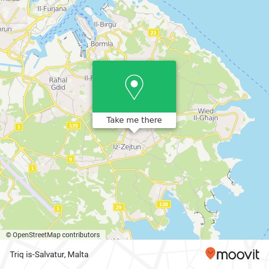 Triq is-Salvatur map
