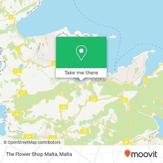 The Flower Shop Malta map